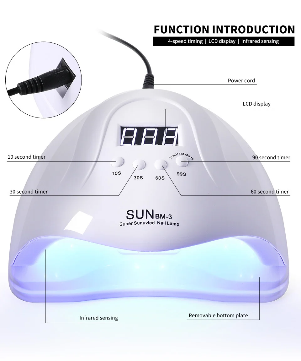 120w uv led nail lamp sun bm3 spu841271126804 desc 6