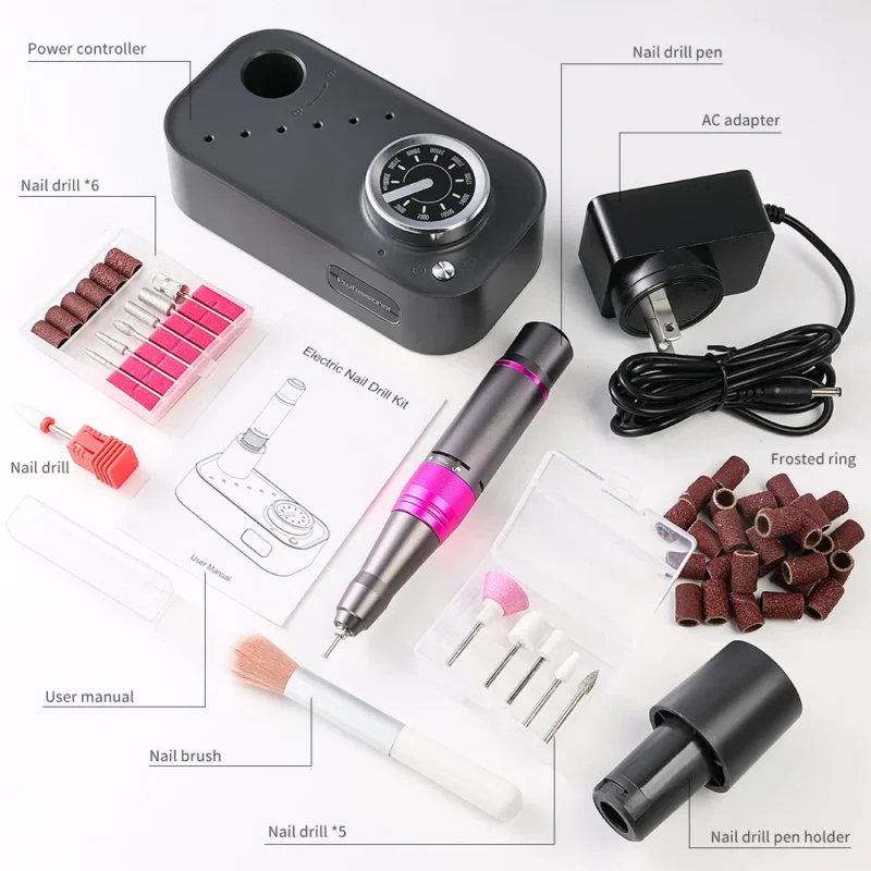 35000rpm Electric Nail Drill Portable Manicure Set Spu906601108798 3