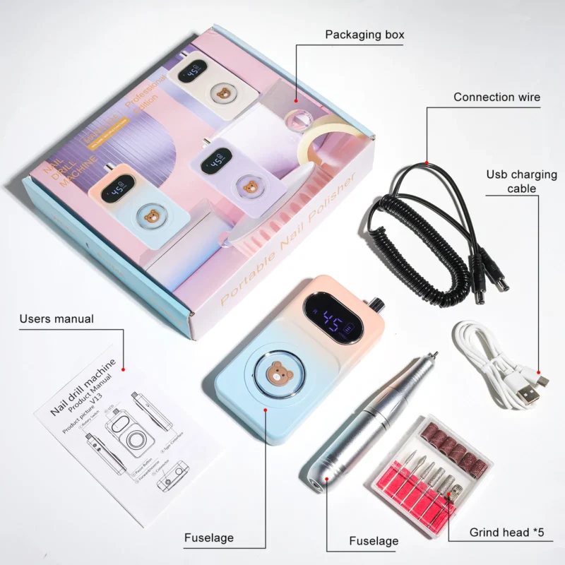 45000 Rpm Portable Nail Drill Machine Spu954282108346 3