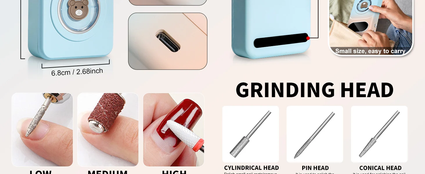 45000 rpm portable nail drill machine spu954282108346 desc 8