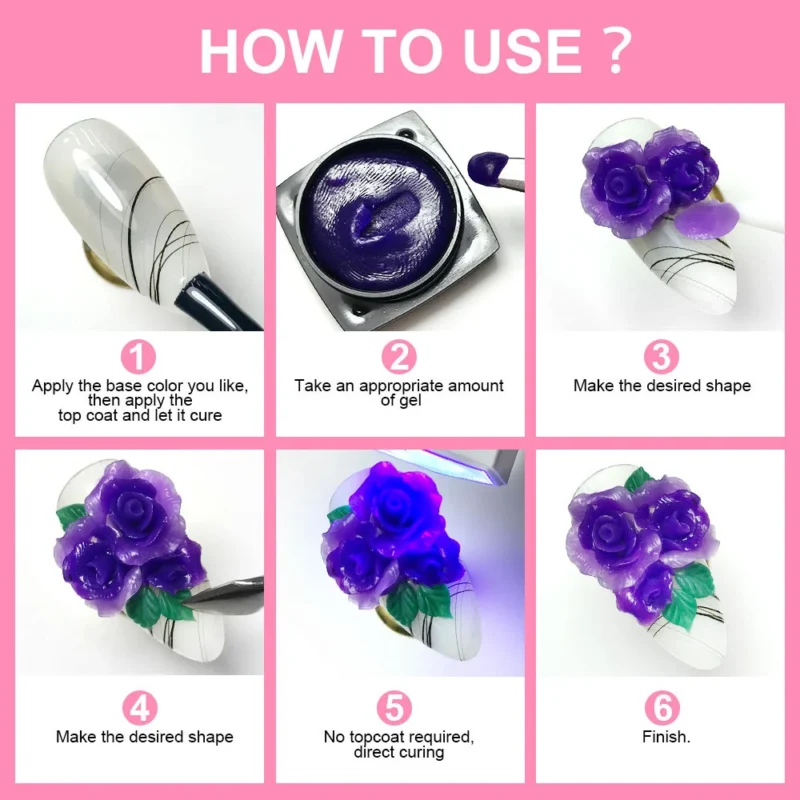 4d Carve Patterns Nail Sculpting Gel Spu823509202320 4