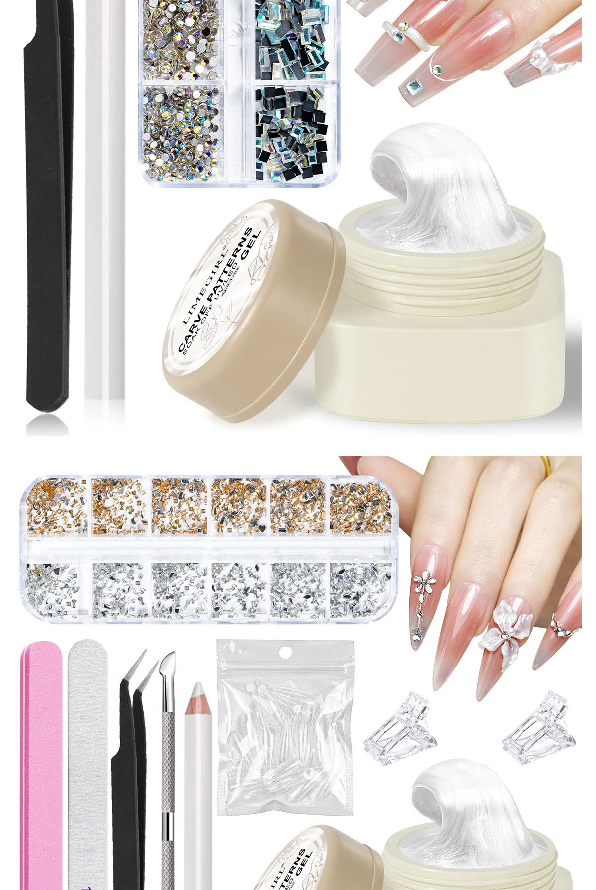 4d carving gel nail art set spu917502020670 desc 4