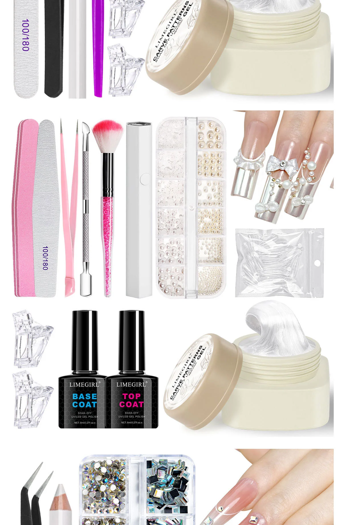 4d carving gel nail art set spu917502020670 desc 5