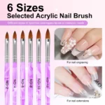 Acrylic Nail Brush Set 6pcs Spu986522055165 2