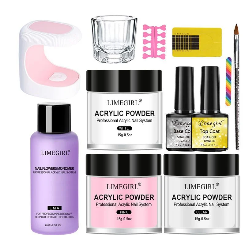 Acrylic Nail Kit Professional Manicure Set with Powder and Liquid Monomer for Nail Extensions 2 acrylic nail kit professional manicure set spu713690056808 desc 2