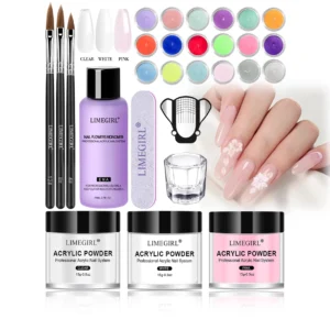Acrylic Nail Kit Professional Set with Acrylic Powder and Liquid Monomer for Extensions and DIY Nail Art