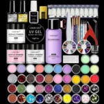 Acrylic Nail Kit Limegirl Professional System with Monomer Liquid, 42-Color Acrylic Powder, and French Nail Tips for Extensions