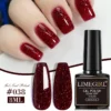 Gel Polish - Sparkling Pearlescent Red (Bottle Top Label)
