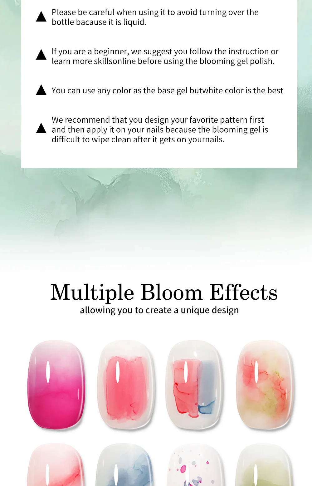 blooming gel nail polish marble effect spu795564433326 desc 4
