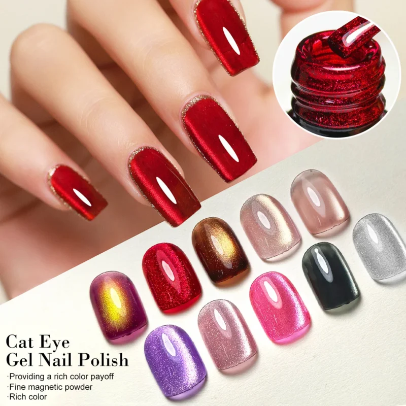 Cat Eye Gel Nail Polish Magnetic Shimmer Spu997818787147 3