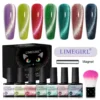 7 Colors Crystal Jade Neon Cat Eye Set with Color Box