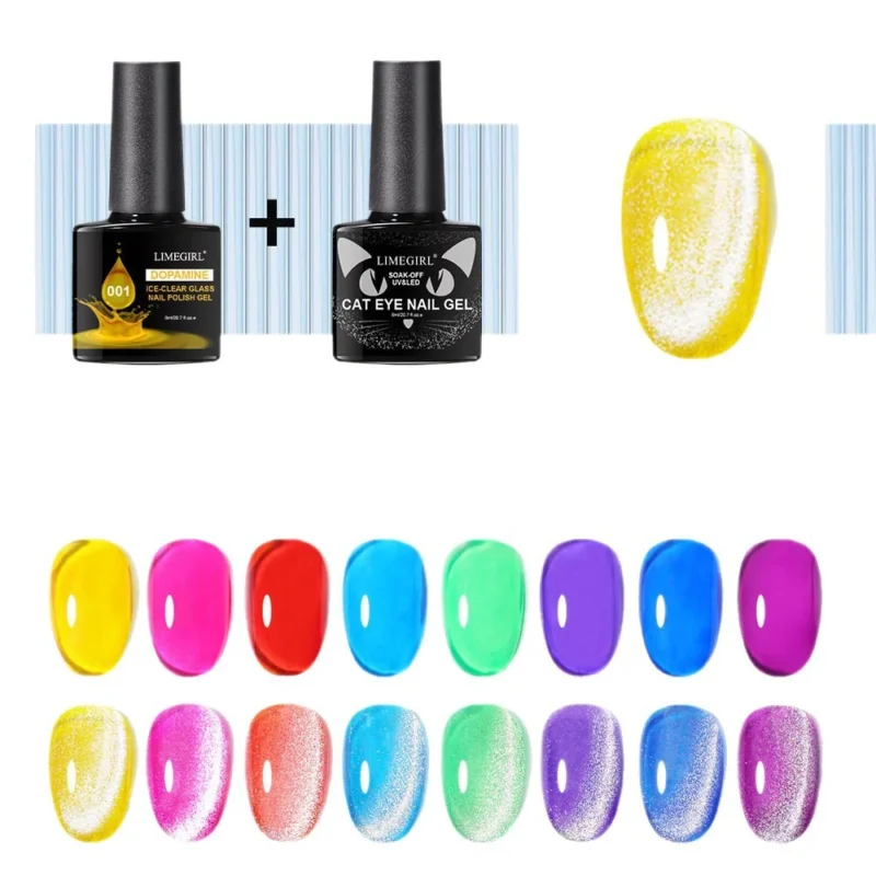 Cat Eye Nail Gel Kit Limegirl Spu997819931592 6