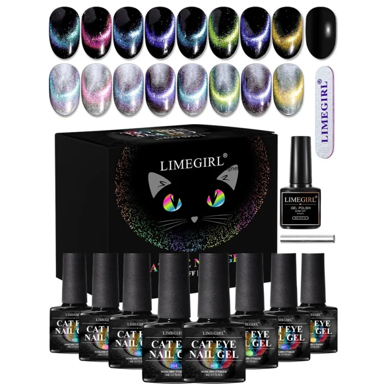 Cat Eye Nail Gel Set Sparkling Aurora Spu998103952513 2