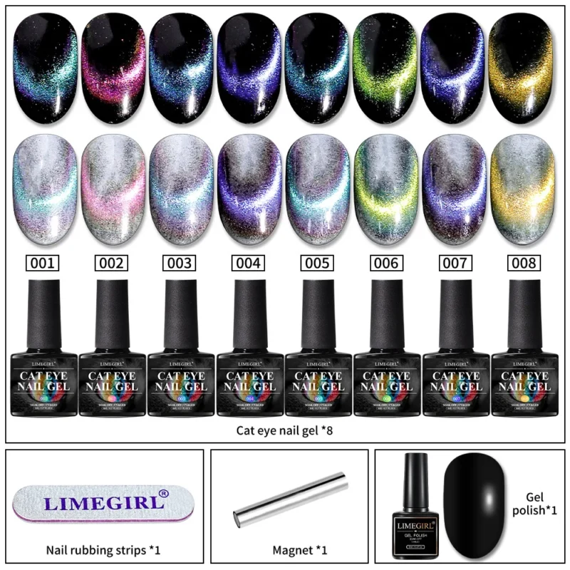Cat Eye Nail Gel Set Sparkling Aurora Spu998103952513 3
