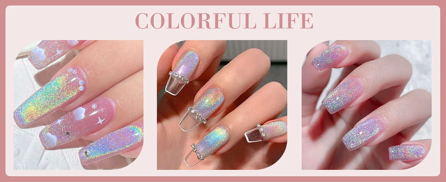 Cat Eye Nail Gel Set - Super Bright Sparkling Aurora Magnetic Gel Polish for Professional Nail Art - Limegirl Soak-Off UV LED 14 cat eye nail gel set sparkling aurora spu998103952513 desc 14