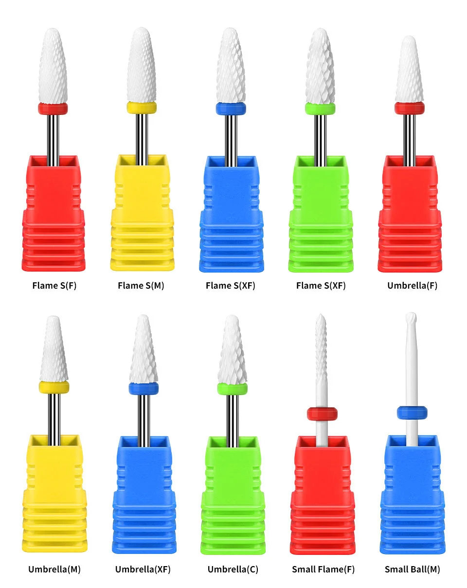 Ceramic Nail Drill Bits Professional Gel Polish Remover and Cuticle Clean Tools for Electric Manicure Machines 1 ceramic nail drill bits manicure tools spu934563745342 desc 1
