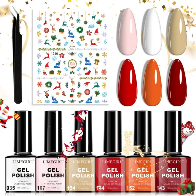 Christmas Gel Nail Polish Kit Spu997188735843 2