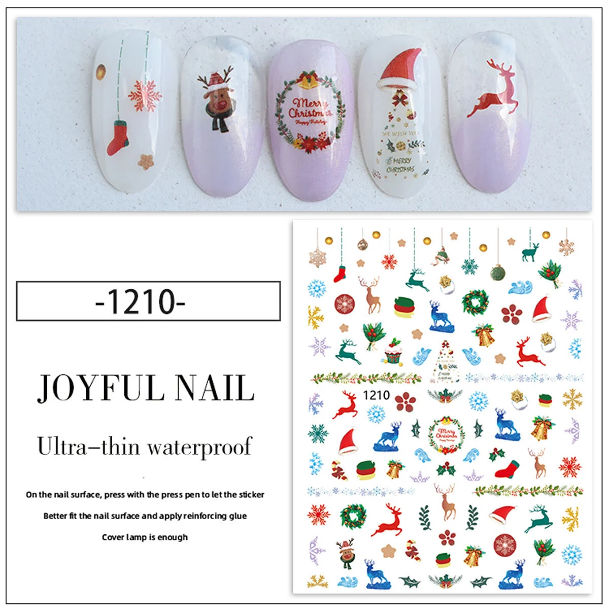 Christmas Gel Nail Polish Kit Limegirl 6-Color Series Professional Manicure Set with Stickers and Tools 6 christmas gel nail polish kit spu997188735843 desc 6