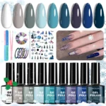 Christmas Nail Art Kit Limegirl Gel Polish Spu998549389869 3