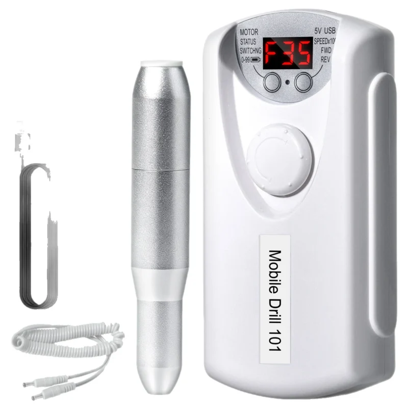 Electric Nail Drill 35000rpm Rechargeable Spu993775822661 5