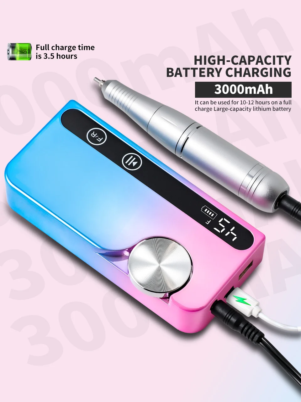 electric nail drill 45000rpm portable efile spu848004326237 desc 3