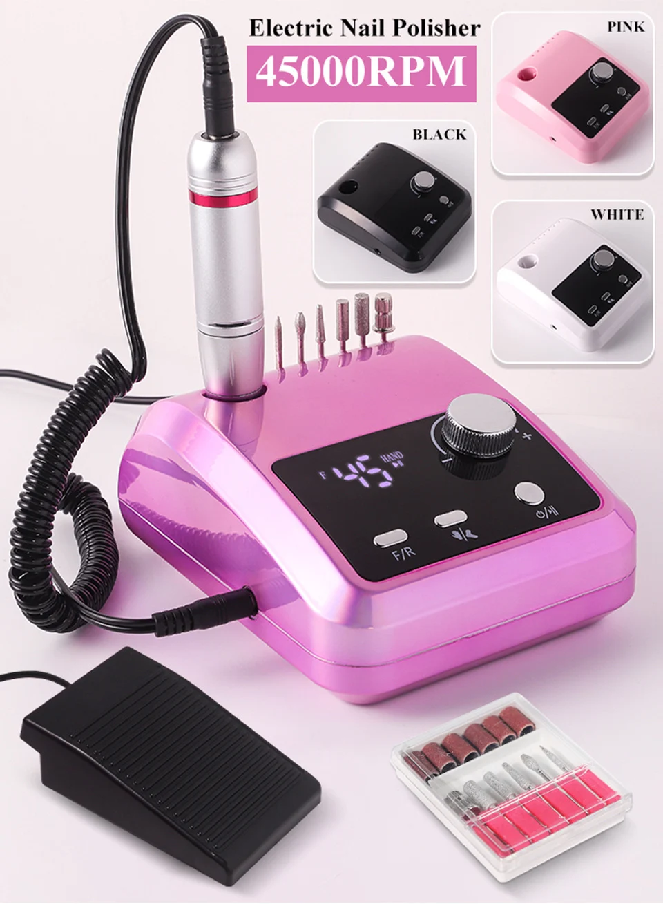 electric nail drill 45000rpm portable spu814517751563 desc 5