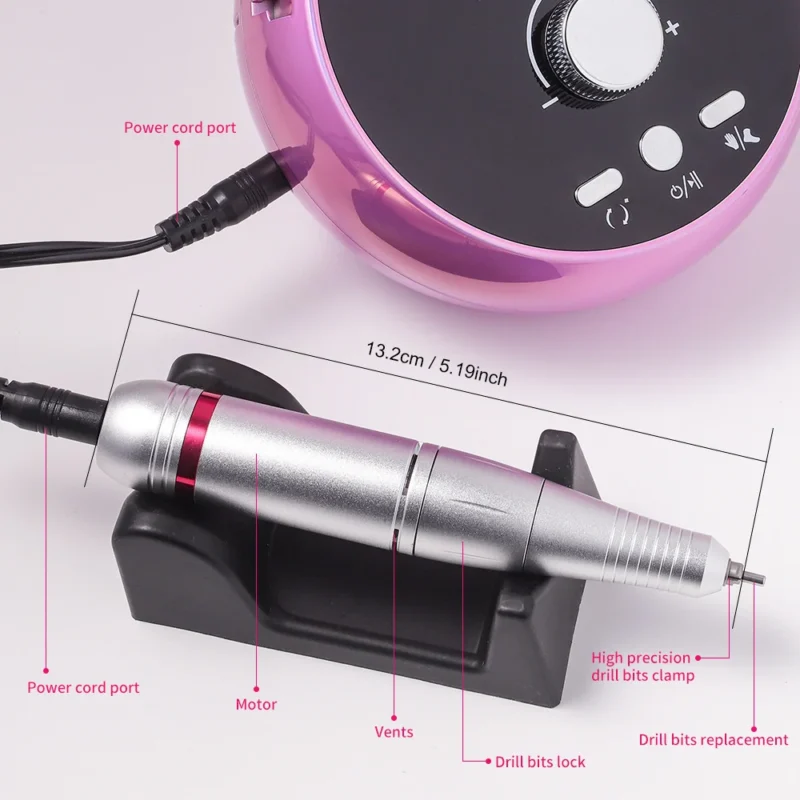 Electric Nail Drill 45000rpm Portable Spu814864901271 2