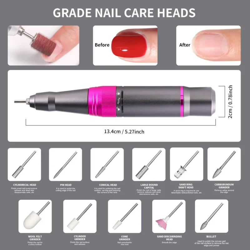 Electric Nail Drill Machine 35000rpm Spu905413435828 4