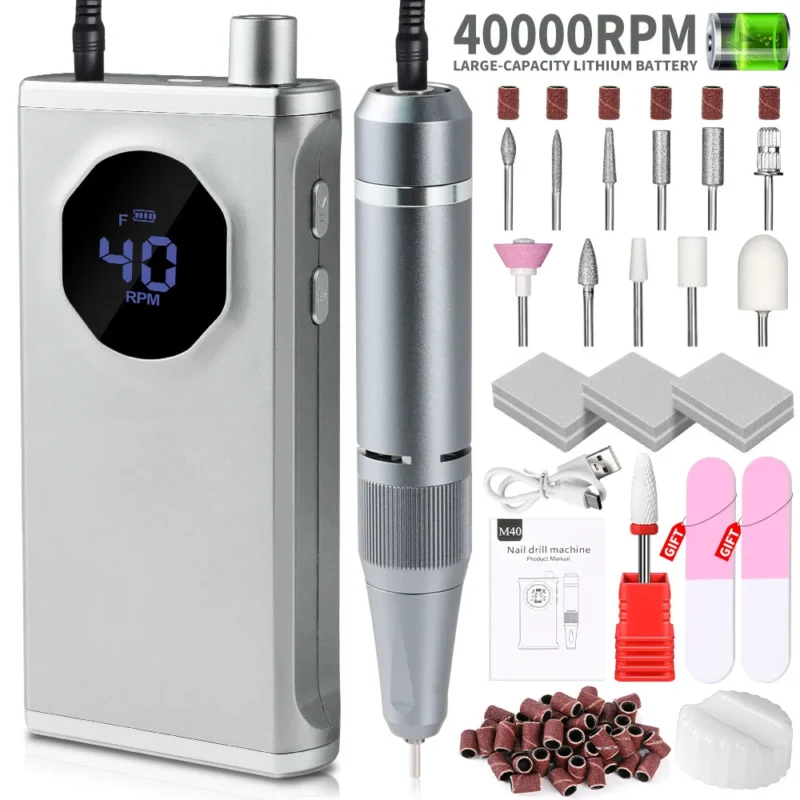 Electric Nail Drill Machine 40000rpm Spu896197873940 5