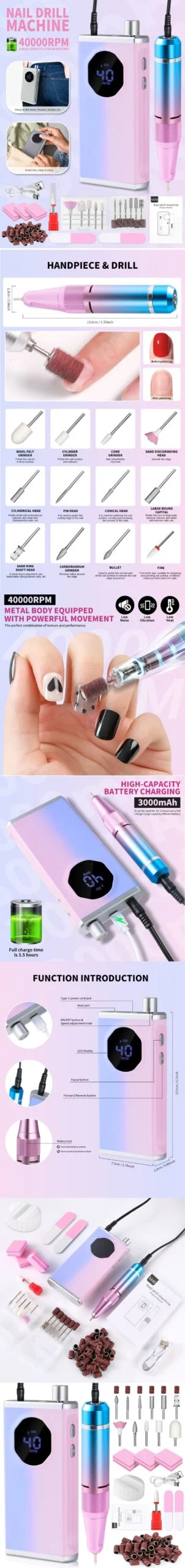 electric nail drill machine 40000rpm spu896197873940 desc 1 scaled