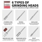 Electric Nail Drill Machine Portable Professional Manicure Set for Acrylic Gel Removal 35000RPM