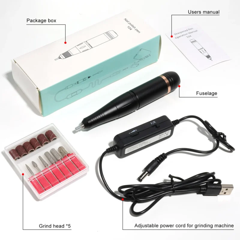 Electric Nail Drill Machine Portable Set Spu954517217464 2