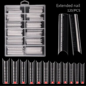 Extra Long Ballerina Nail Tips 120pcs Full Cover Professional False Nails Extension Set