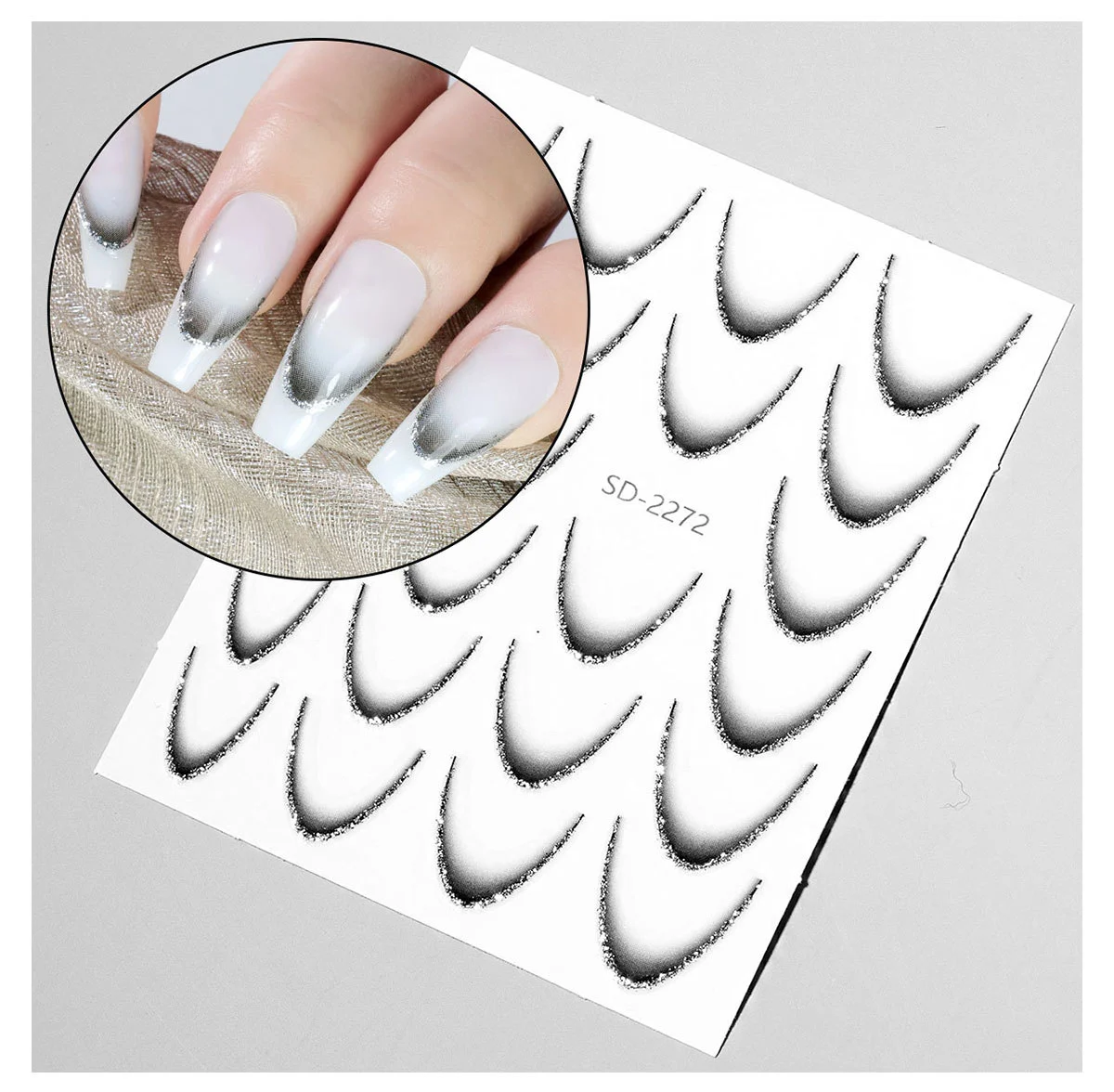 french nail stickers gradient line spu995370925366 desc 14