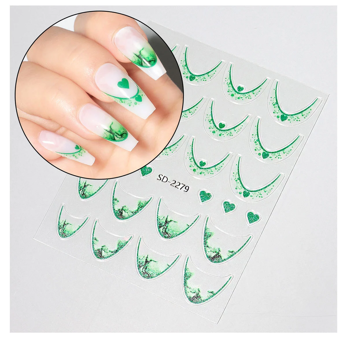 french nail stickers gradient line spu995370925366 desc 15