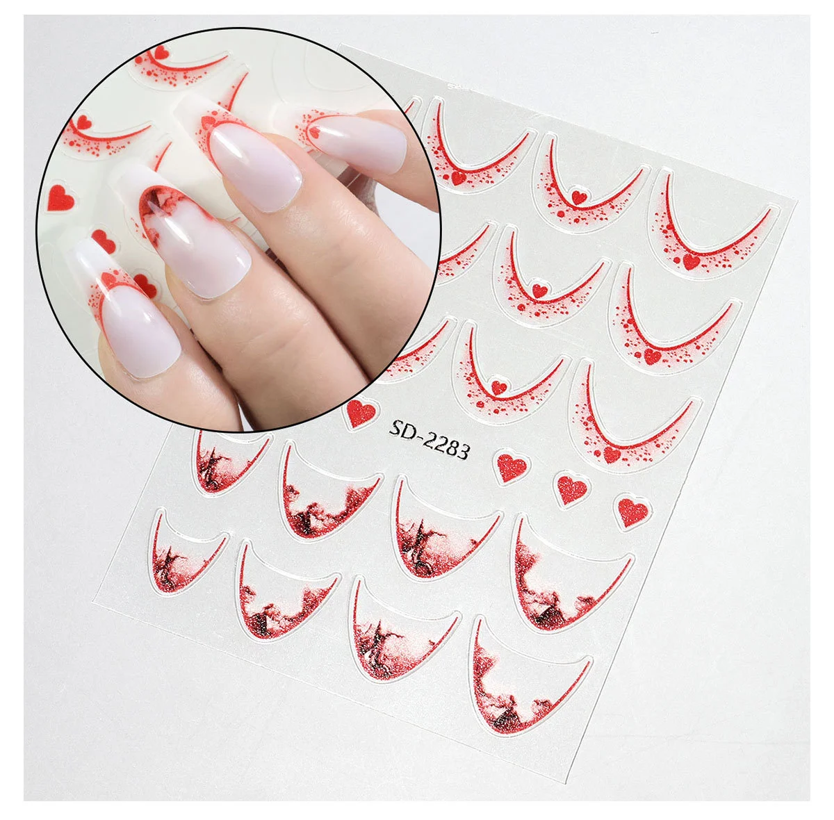 french nail stickers gradient line spu995370925366 desc 16