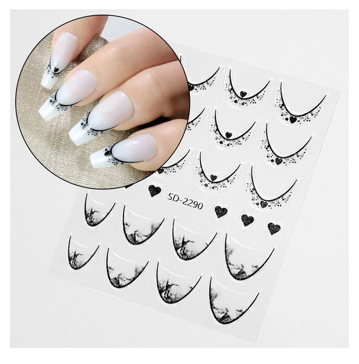 french nail stickers gradient line spu995370925366 desc 17
