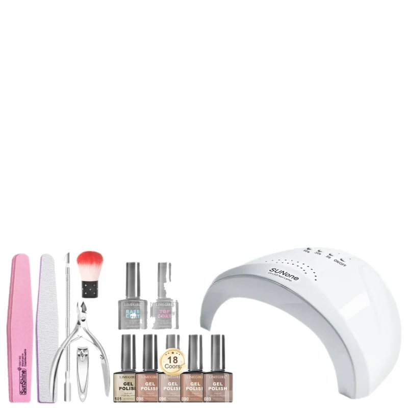 Gel Nail Polish Kit Limegirl 18 Colors Spu999276121684 6