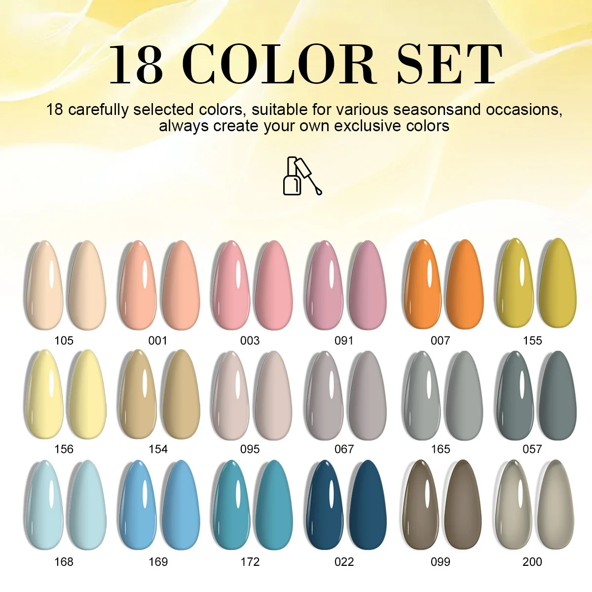gel nail polish kit limegirl 18 colors spu999276121684 desc 2