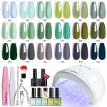 Gel Nail Polish Kit Limegirl 18 Colors Spu999276121684 4