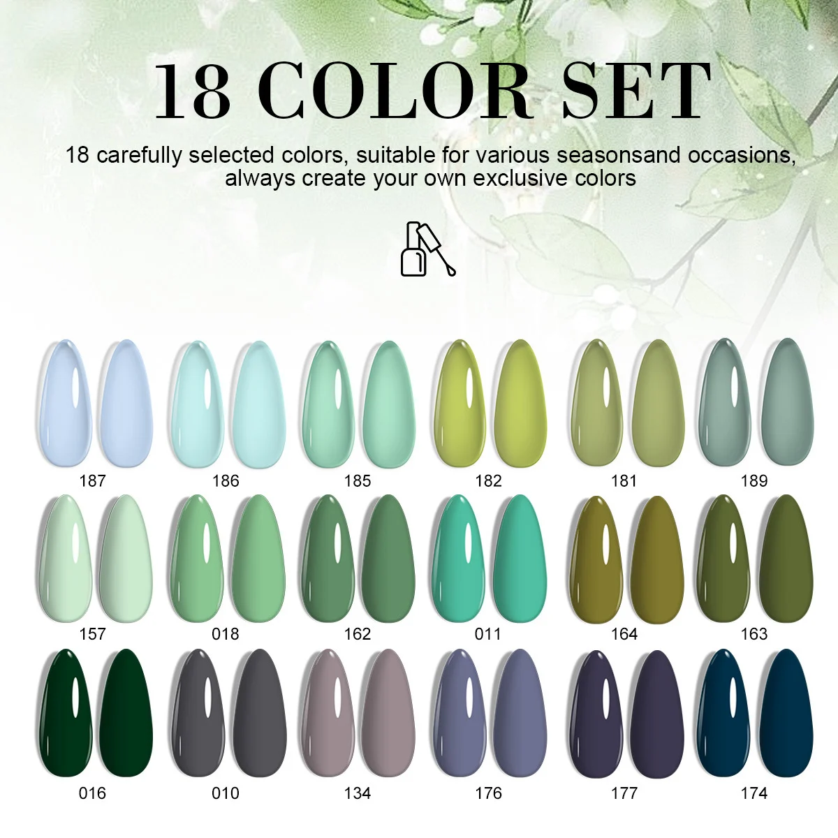 gel nail polish kit limegirl 18 colors spu999276121684 desc 4