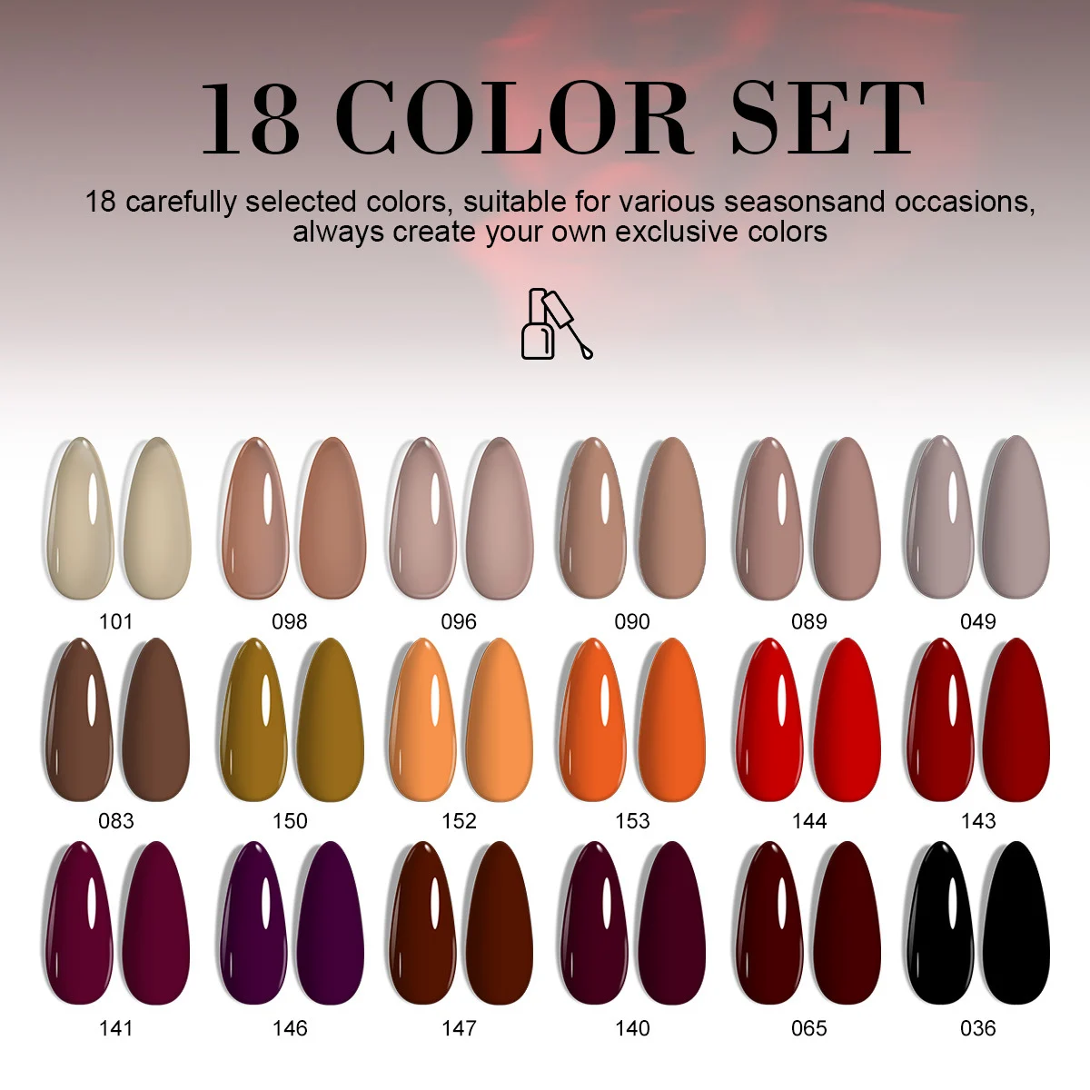 gel nail polish kit limegirl 18 colors spu999276121684 desc 6