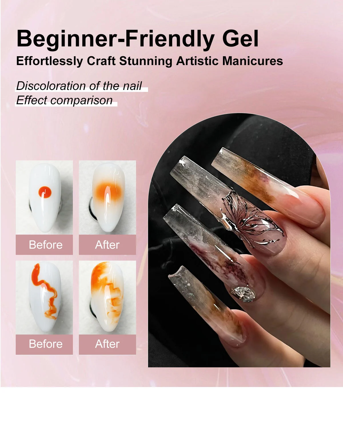 Gel Nail Polish Kit - Professional 20 Colors Morandi Manicure Set with Base and Top Coat 17 gel nail polish kit morandi set spu997733998709 desc 17