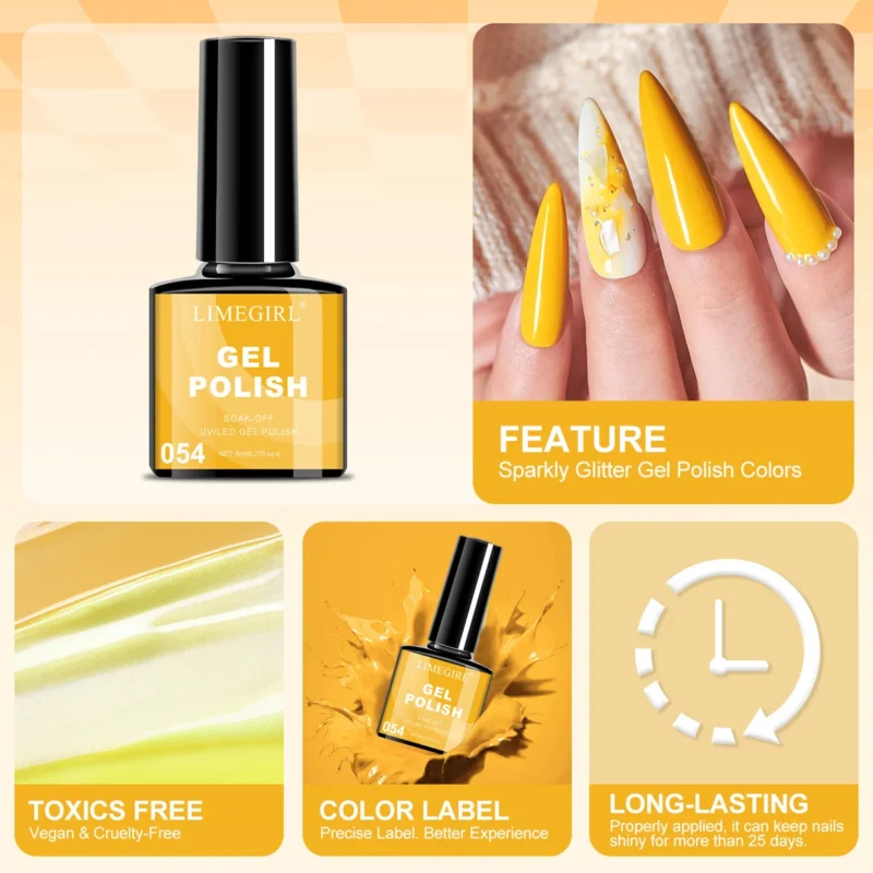 Gel Nail Polish Kit Uv Light 12 Colors Spu1001175056430 5