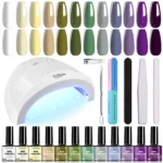 Gel Nail Polish Kit Uv Light 12 Colors Spu1001175056430 6