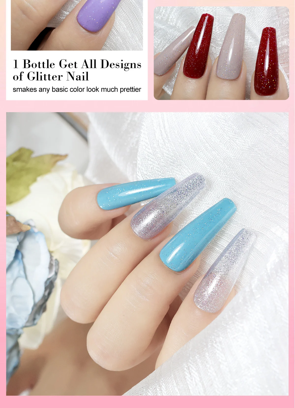 Gel Nail Polish Kit with UV Light, Limegirl 6 Colors Professional Manicure Starter Set with Base Top Coat and Full Nail Tools 15 gel nail polish kit with uv light spu998782471073 desc 15