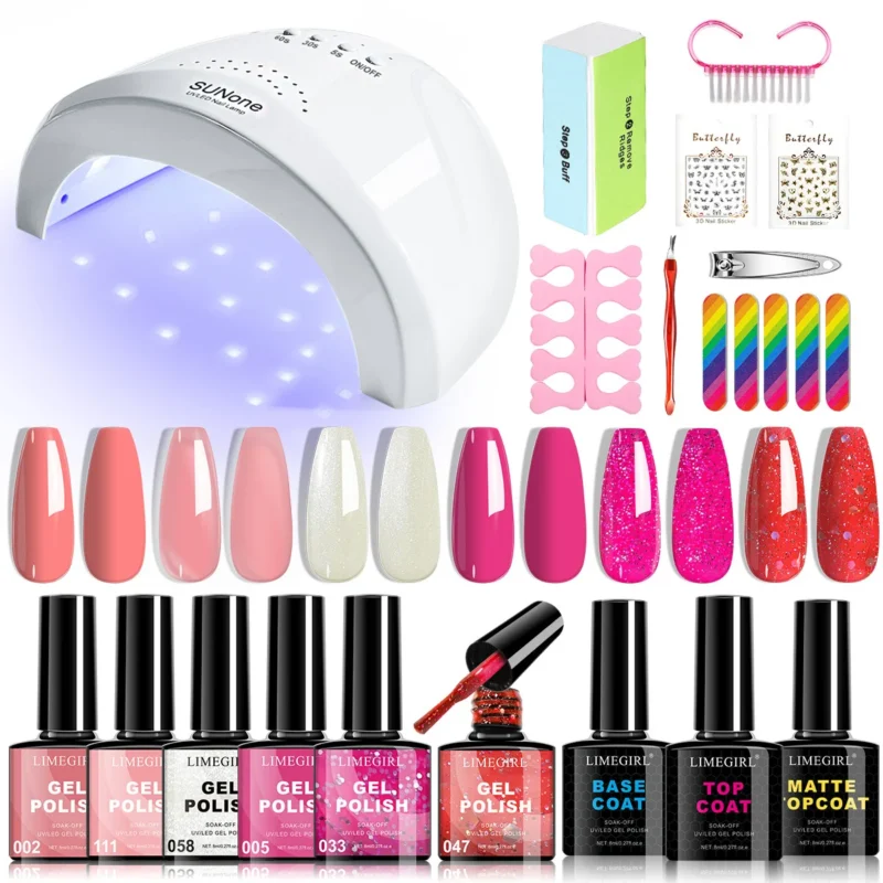 Gel Nail Polish Kit With Uv Light Spu998782471073 3