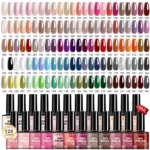 Gel Nail Polish Set Limegirl 120 Colors Professional UV/LED Soak Off Nail Art Kit