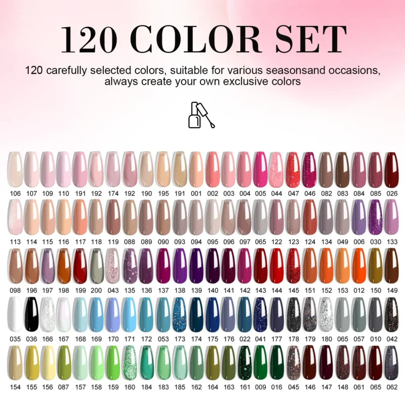 Gel Nail Polish Set 120 Colors Spu952866737359 6
