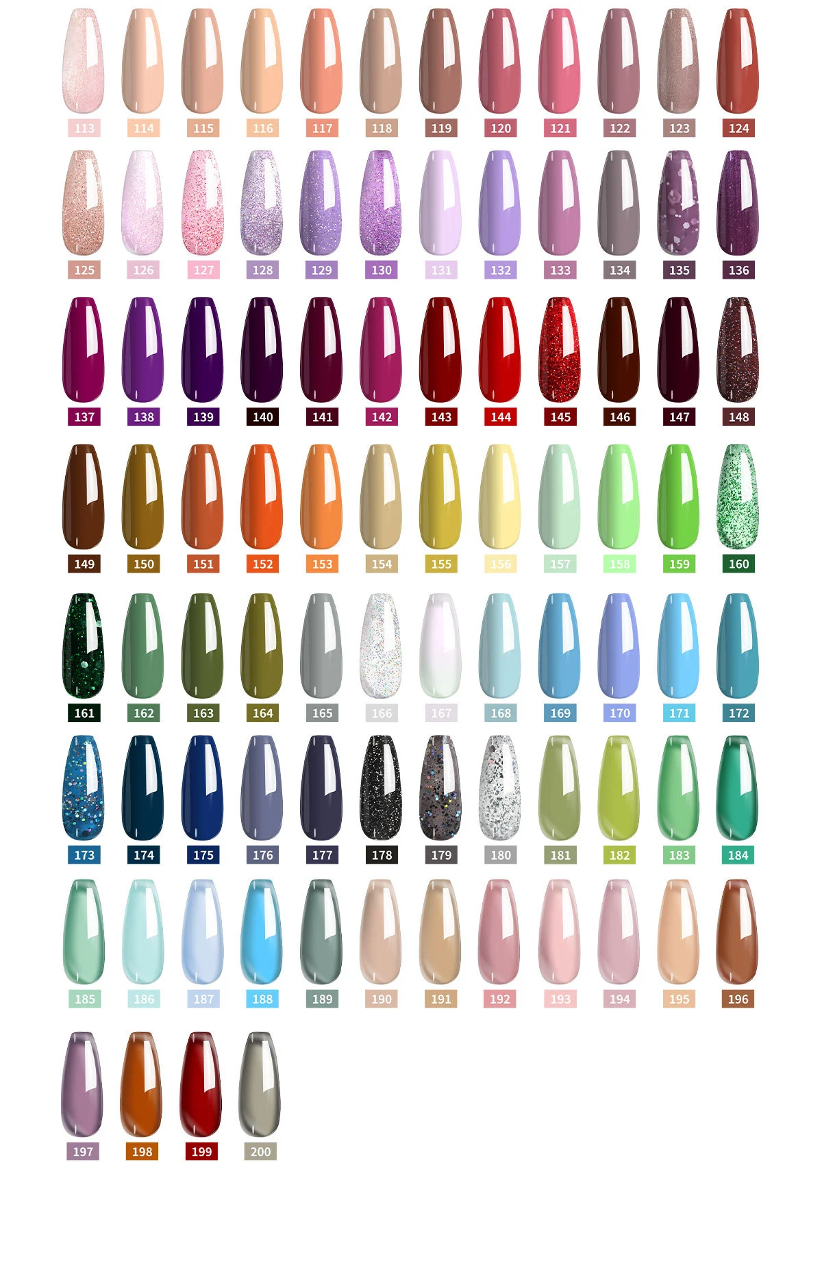 Gel Nail Polish Set - 13 Colors UV LED Soak Off Nail Art Kit for Long Lasting High Gloss Salon Finish 7 gel nail polish set 13 colors spu895772766941 desc 7